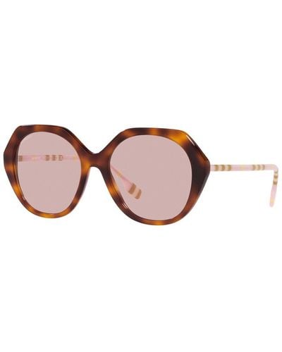 Burberry Dnu Dupe Vanessa 55mm Sunglasses - Brown