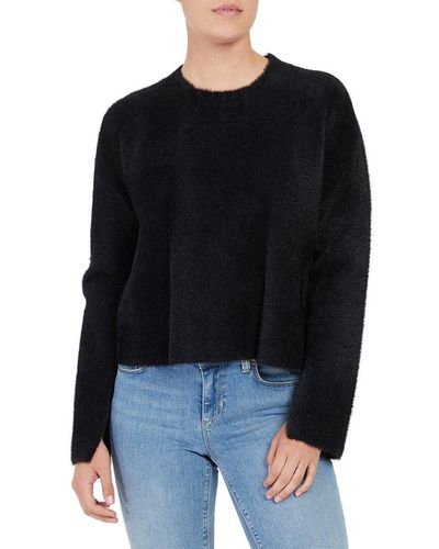 Twin Set Crewneck Knitted Sweater - Black