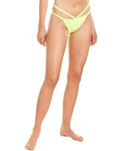 SportsIllustrated Swim Sports Illustrated Swim Strappy Banded Bikini Bottom - Yellow