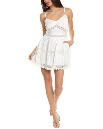 LoveShackFancy Cinnamon Mini Dress - White