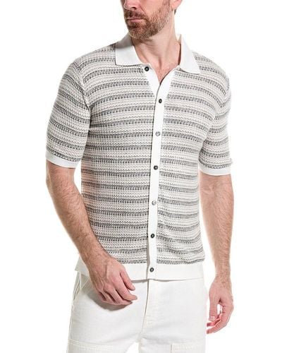 Paisley & Gray Waffle Knit Slim Fit Shirt - Gray