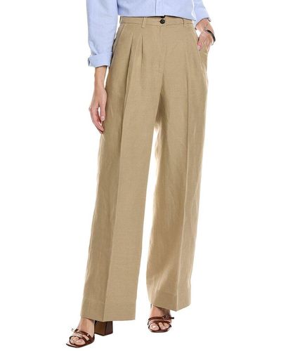 AllSaints Petra Linen-blend Trouser - Natural