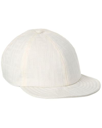 Fendi Ff Baseball Cap - White