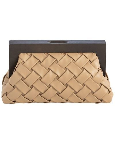 Shiraleah Charlotte Frame Clutch - Natural