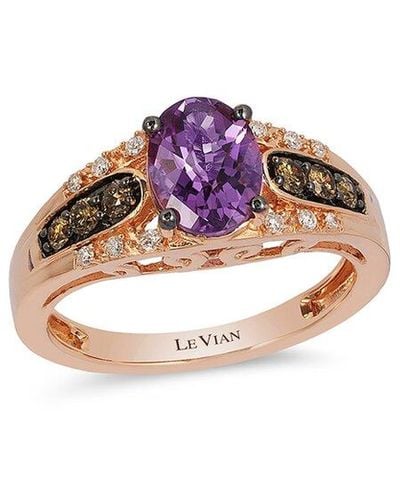 Le Vian 14k Strawberry Gold® 1.23 Ct. Tw. Diamond & Amethyst Ring - Pink