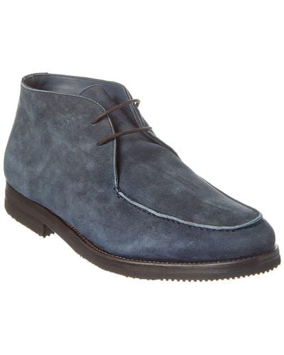 Isaia Suede Sneaker - Blue