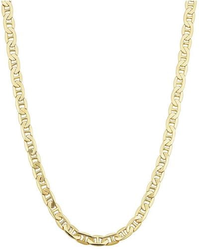 Italian Gold 14k Mariner Chain Necklace - Metallic