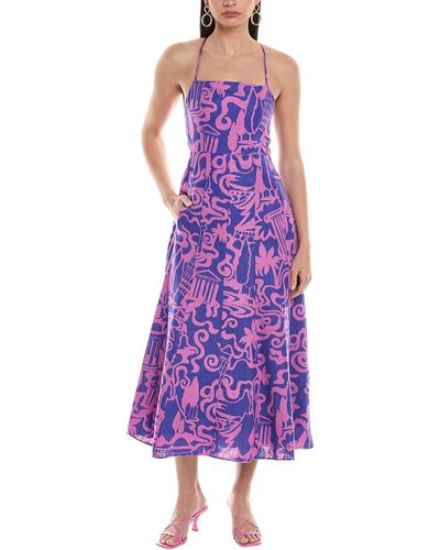 Mara Hoffman Verona Maxi Dress - Purple