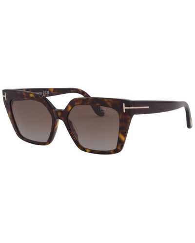 Tom Ford Winona 53mm Polarized Sunglasses - Brown
