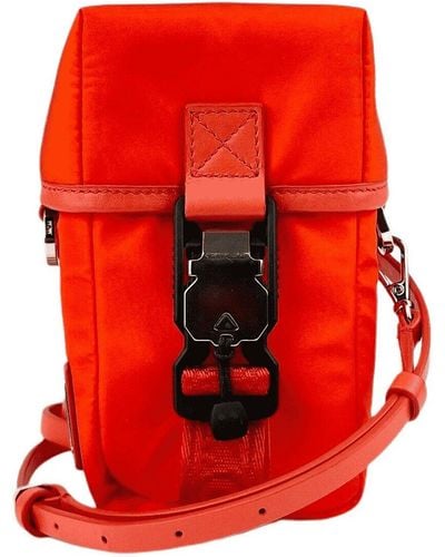 MCM Flap Nylon Waist Bag - Red