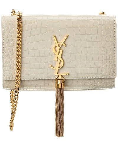 SMALL KATE TASSEL IN CROCODILE-EMBOSSED LEATHER