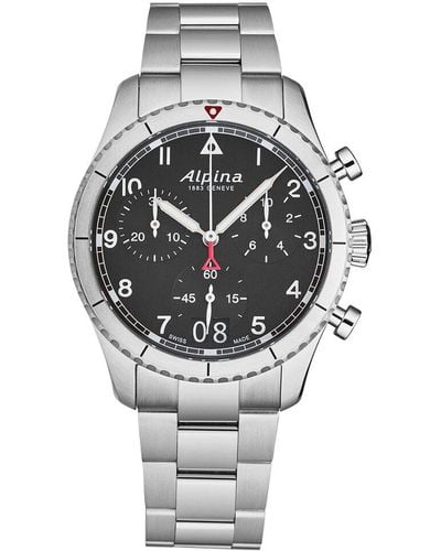 Alpina Smartimer Pilot Watch - Gray