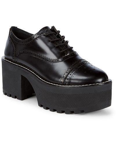 Alice + Olivia Platform Oxford Shoes - Black
