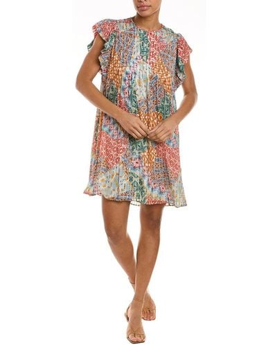 Marie Oliver Catie Silk-blend Mini Dress - Multicolour