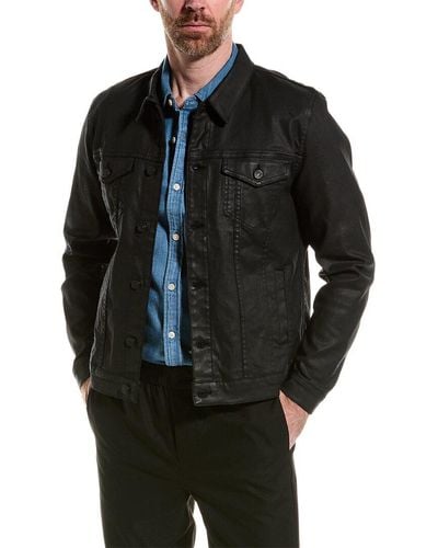 7 For All Mankind Coated Jacket - Black