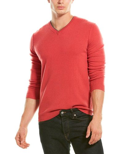 Forte V-neck Sweater - Red
