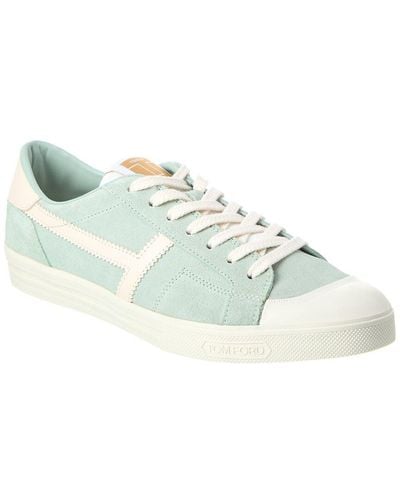 Tom Ford Suede & Leather Sneaker - Blue