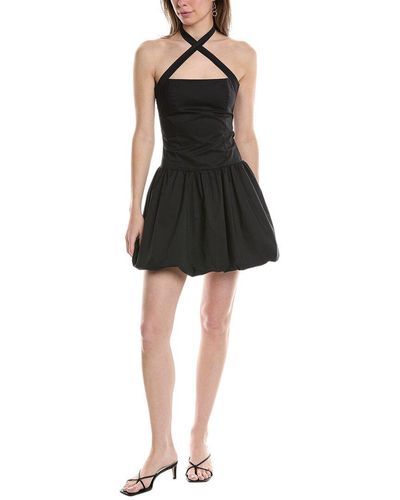7021 Halter Mini Dress - Black
