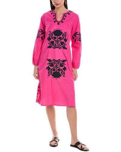 Frances Valentine Kris Midi Dress - Pink