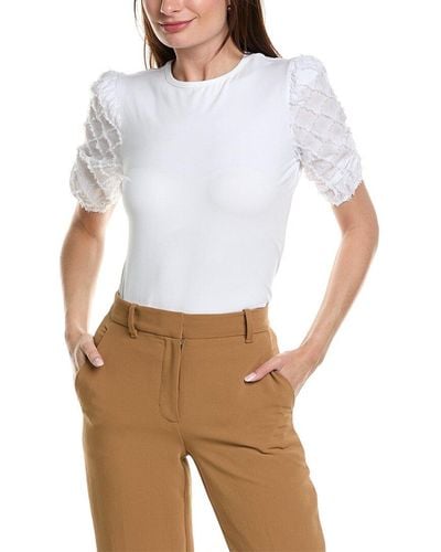 Nanette Lepore Camila Knit Top - White