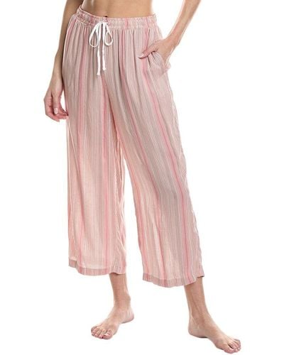 Donna Karan Sleepwear Sleep Crop Pant - Pink