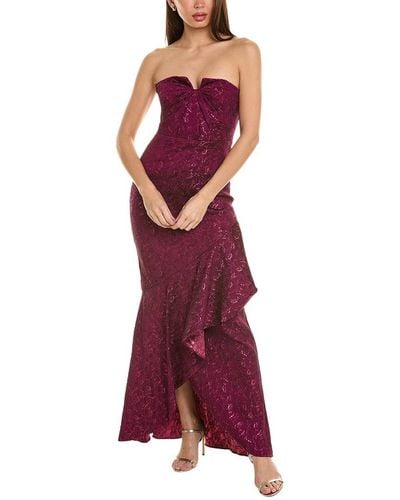 THEIA Fit-and-flare Gown - Purple