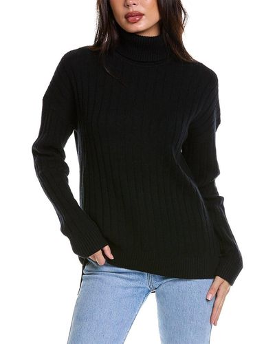 Theory Governor Wool & Cashmere-blend Tunic Sweater - Black