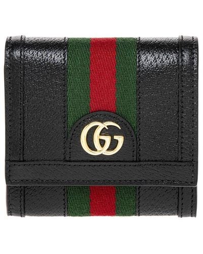 Gucci Ophidia Leather French Wallet - Black