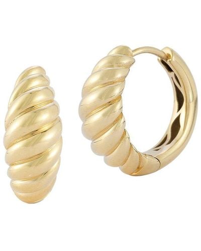 Ember Fine Jewelry 14k Bold Crescent Huggie Earrings - Metallic