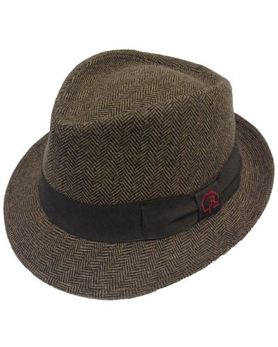 Robert Graham Degraw Wool-blend Hat - Brown