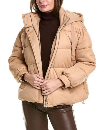 Avec Les Filles Thermalpuff Hooded Puffer Jacket - Natural