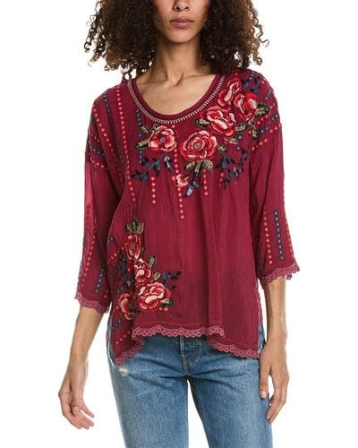 Johnny Was Giovanna Blouse - Red