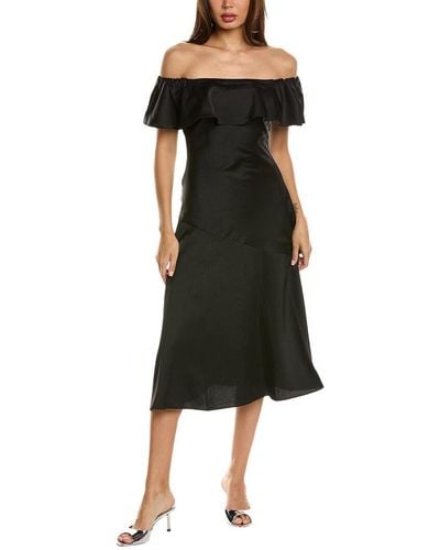 Sam Edelman Off-the-shoulder A-line Dress - Black
