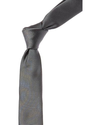 Givenchy Gray Logo 4g Silk Tie