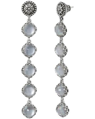 Konstantino Silver Pearl Earrings - White
