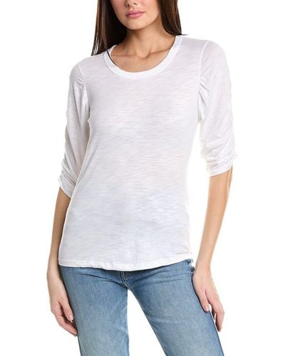 Chrldr Kristina Ruched T-shirt - White