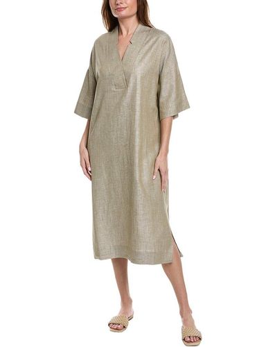 Hanro Urban Casuals Linen-blend Midi Dress - Natural