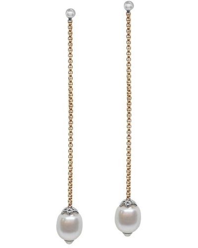 Alor Classique 18k 11mm Pearl Earrings - White