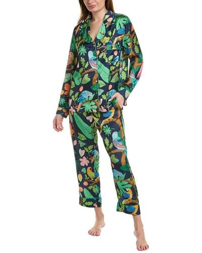 Karen Mabon 2pc Pajama Set - Green