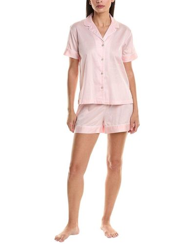 Natori 2pc Sateen Pyjama Set - Pink