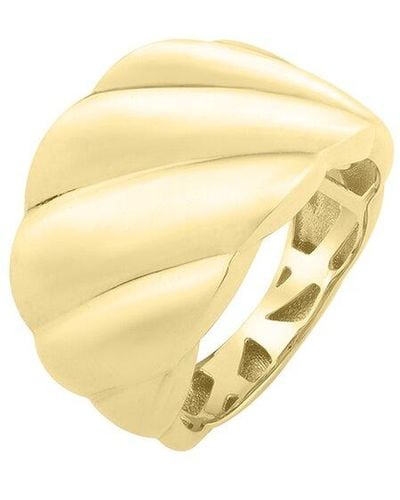 Italian Gold 14k Wave Ring - Metallic