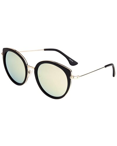 Bertha Reese 51mm Polarized Sunglasses - Black