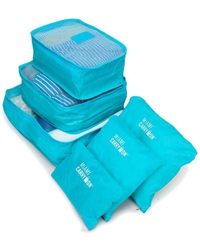 Miami Carryon Neon 12-piece Packing Cubes - Blue