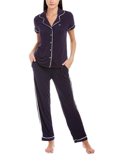 Rachel Zoe 2pc Pajama Pant Set - Blue