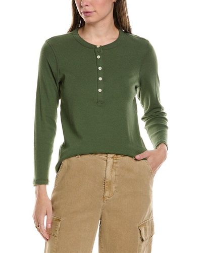 The Great The Recycled Rib Slim Henley - Green