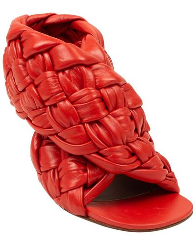 Bottega Veneta Red Suede Boots with Funky Heel main image 0