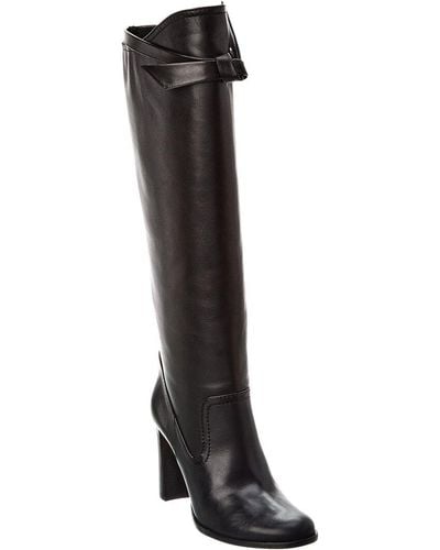 Alexandre Birman Clarita Saddlery 90 Leather Knee-high Boot - Black