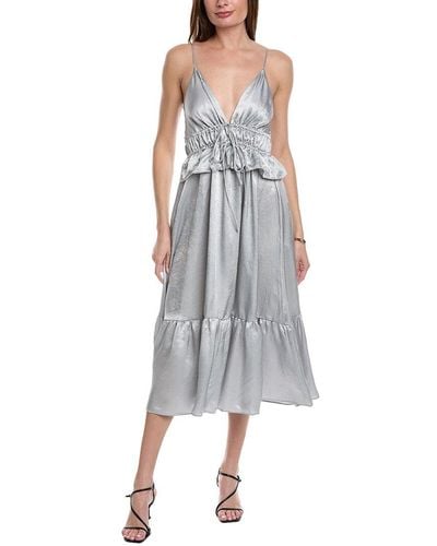 Solid & Striped The Elissa Midi Dress - Grey