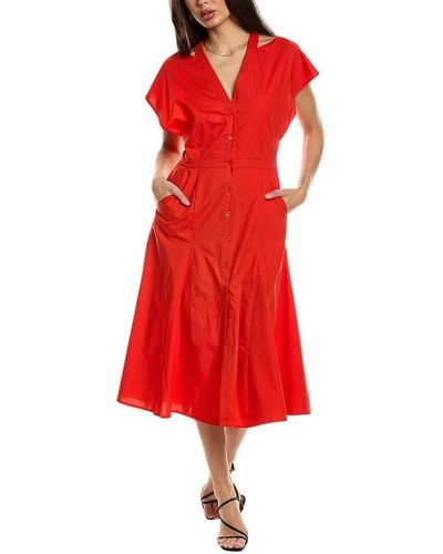 Equipment Doriane Shirtdress - Red
