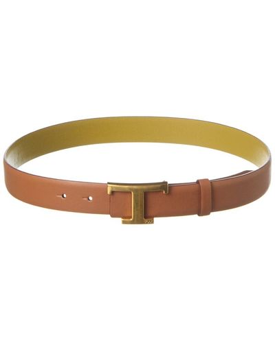 Tod's Tod’S T-Timeless Leather Belt - Brown
